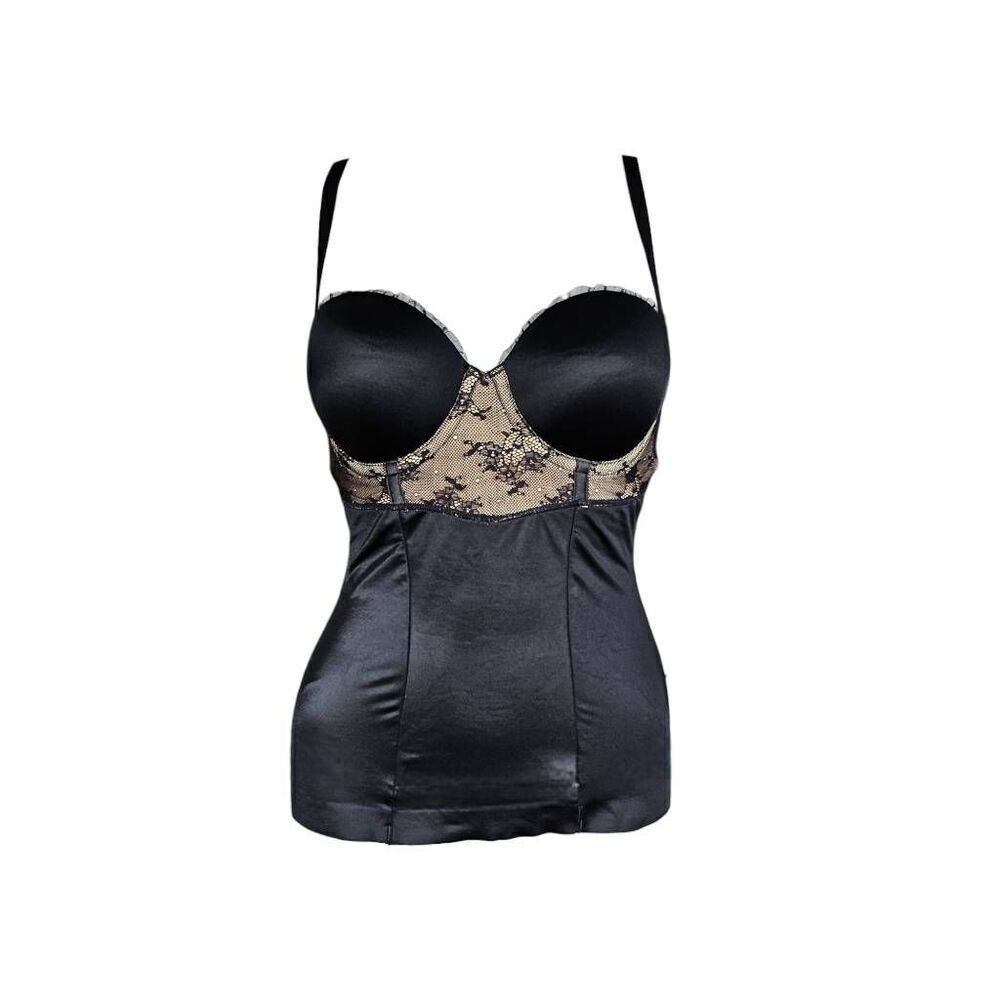 dkny goth bustier corset top
